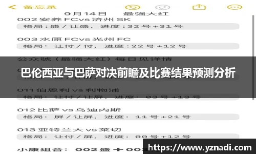 巴伦西亚与巴萨对决前瞻及比赛结果预测分析